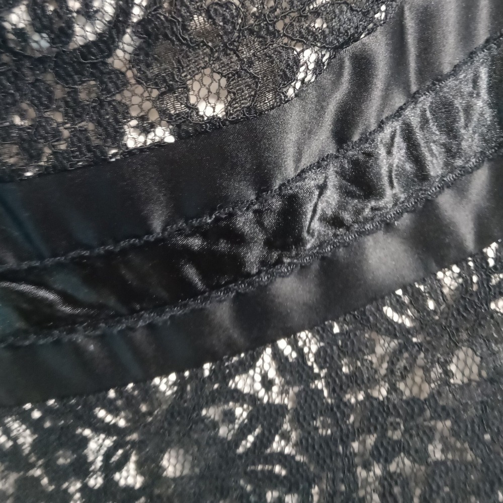 White House Black Market Black Lace Strapless Cocktail‎ Dress Size 8 - Picture 5 of 14
